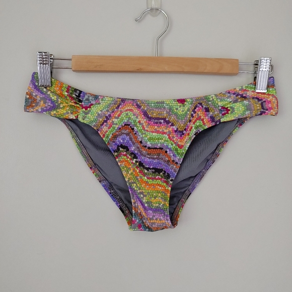 L*space Audrey Bikini Bottom Multicolor Mosiac Size Small - Picture 6 of 14
